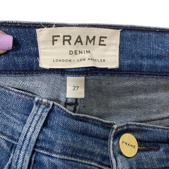 Frame Le Skinny De Jeanne Crop Jeans Size 27 - Picture 4 of 10